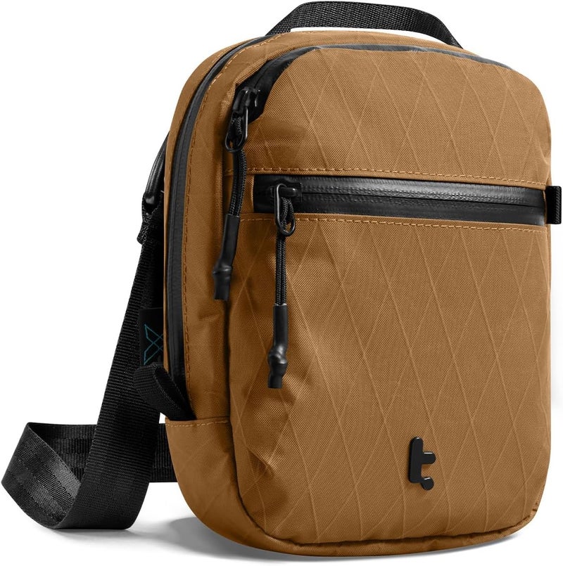 Tomtoc Aviator-T37 X-Pac Travel Crossbody RFID Blocking Bag, Holds 4-6 Passports with Anti-theft Lockable Zippers, Multiple Pockets for Cards & Documents – Organizer for Daily Use - Image 1